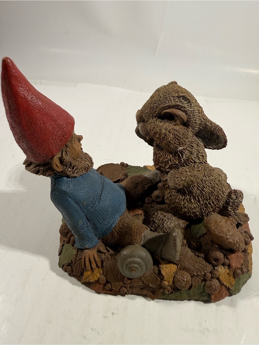 Tom Clark Gnome "Cotton Tales" Double Wet Signed #33‎ Whimsical Bunny 1993